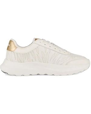 Kat Maconie Aria Laser-Cut Chunky-Sole Trainers - White