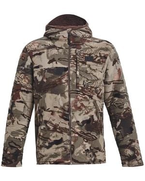 Under Armour Camouflage-Pattern Rut Jacket - Grey