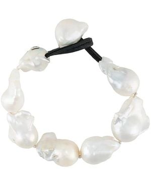 Monies Bracciale Con Perle - Bianco