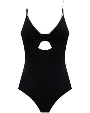 Fisico Badeanzug Mit Cut-Out - Schwarz