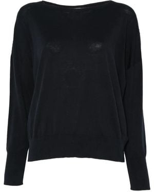 Zanone Fine-Knit Top - Black