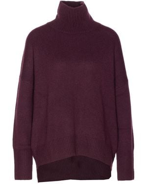 Lisa Yang Pullover Mit Stehkragen - Lila