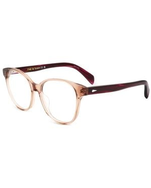 Rag & Bone Round-Frame Glasses - Natural