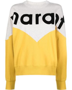 Isabel Marant Houston Crew-Neck Sweatshirt - Yellow