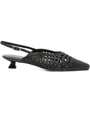 Pedro Miralles Pointed-Toe Mules - Black