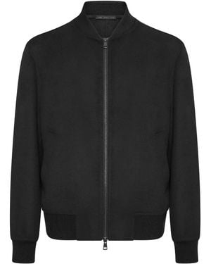 Low Brand Zip Bomber Jacket - Black
