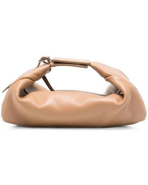 MINOBOSSI Joy Ruched Leather Tote Bag - Pink