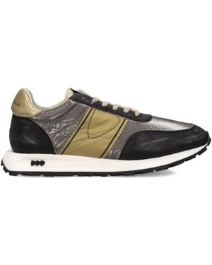Philippe Model Metallic Running Trainers - Black