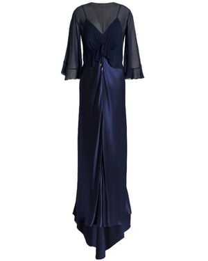 Alberta Ferretti Classic Tailored Fit Minimalist Dress - Blue