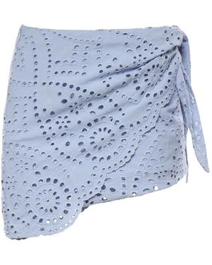 MC2 Saint Barth Wrap Asymmetric Skirt - Blue