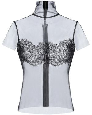 MANURI Bambi Lace Blouse - Grey