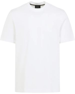 Brioni Logo-embroidered Crew-neck T-shirt - ホワイト