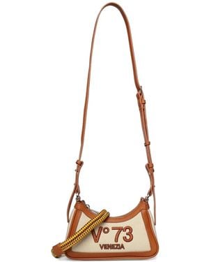 V73 Logo Shoulder Bag - Natural