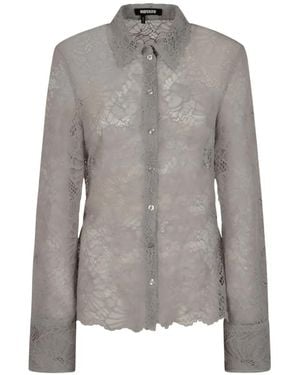 ROTATE BIRGER CHRISTENSEN Lace Shirt - Grey
