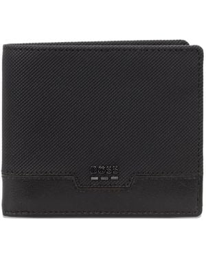 BOSS Logo-Plaque Wallet - Black