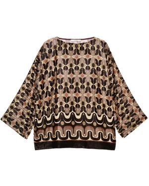 Maliparmi Kimono-Sleeve Tunic - White