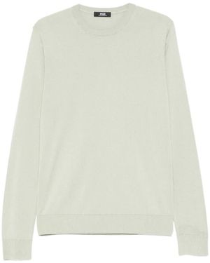 Alpha Studio Crew-Neck Jumper - White