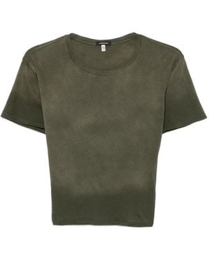 R13 Washed-Effect T-Shirt - Green
