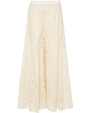 Gentry Portofino Pantalon Ample À Découpes - Neutre