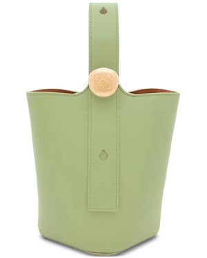 Loewe Bolso Bombonera Pebble Mini - Verde