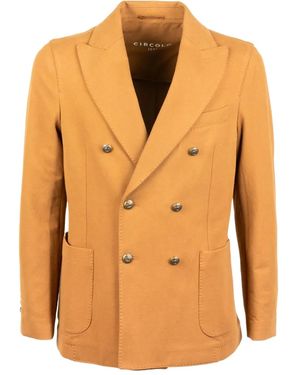 Circolo 1901 Double-Breasted Blazer - Orange