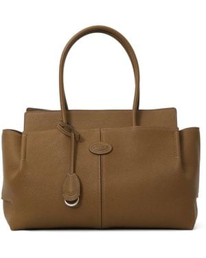 Tod's Sac En Cuir À Fini Martelé - Brown