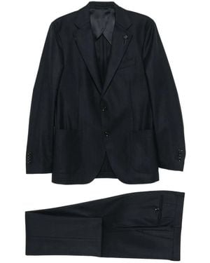 Lardini Traje A Rayas Diplomáticas - Azul