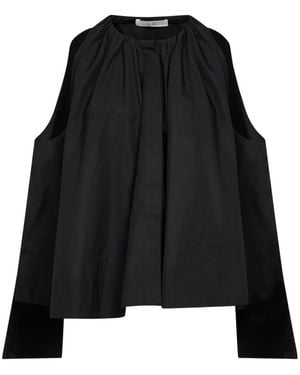Co. Cut-Out Blouse - Black