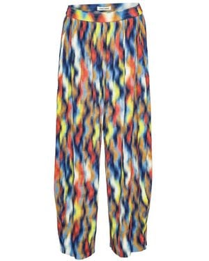 Henrik Vibskov O Trousers Plissé-Effect Palazzo Trousers - White
