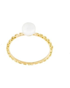 Wouters & Hendrix Anello Con Catena E Perla - Metallic
