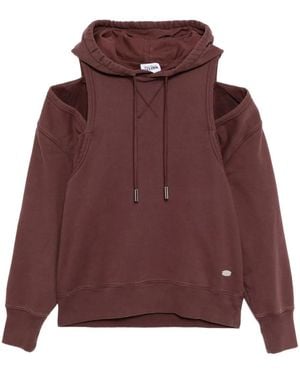 Jean Paul Gaultier Cut-Out Hoodie - Purple