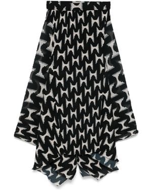 Henrik Vibskov Wrist Plissé Midirock - Schwarz