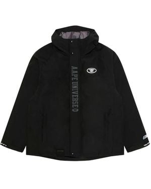 Aape By A Bathing Ape Wendbare Jacke Mit Camouflagemuster - Schwarz