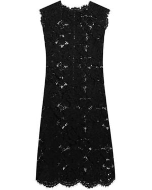 Dolce & Gabbana Minikleid Aus Spitze - Schwarz