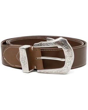 TOGA TOO Cinturón De Piel - Marrón