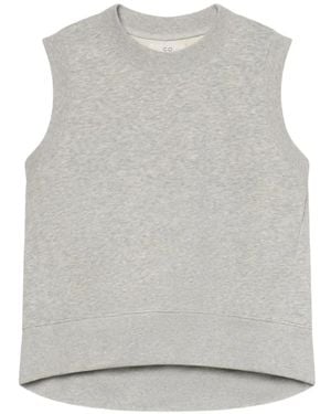 Co. Sleeveless Crew-Neck Sweater - Grey