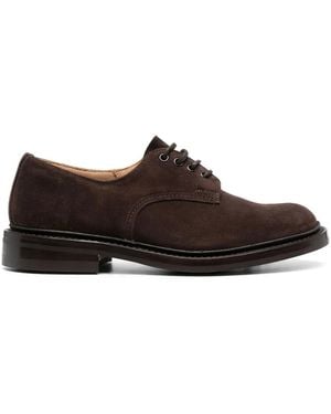 Tricker's Low-Top Lace-Up Derby Shoes - Brown
