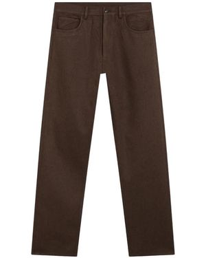 Prada Straight-Leg Five-Pocket Trousers - Brown