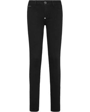 Philipp Plein Mid-Rise Skinny Jeans - Black