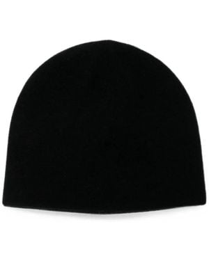 N.Peal Cashmere Bonnet À Design Superposé - Black