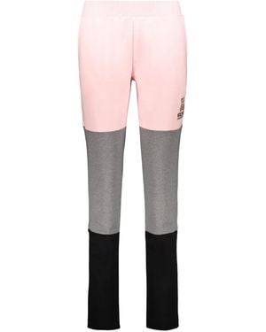 Moschino Pantalones con diseño colour block - Rosa
