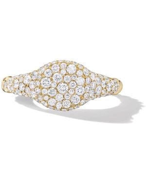 David Yurman 18Kt Petite Pavé Diamond Pinky Ring (7Mm) - White