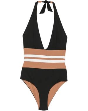 IU RITA MENNOIA Halter-Neck Swimsuit - Black