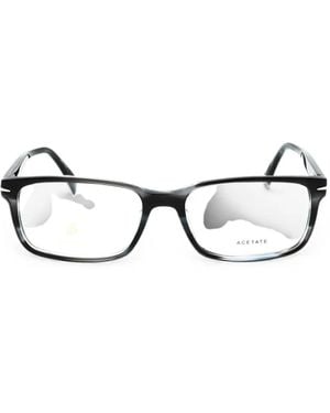 David Beckham Rectangle-Frame Glasses - Gray
