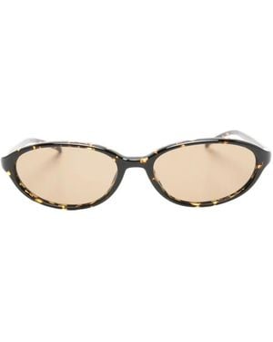 Chimi Ellipse Oval-Frame Sunglasses - Natural