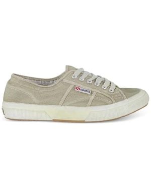 Superga Lace-Up Canvas Trainers - White