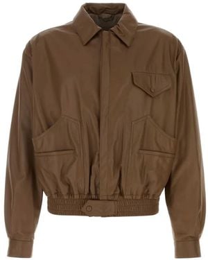 Giorgio Armani Leather Jacket - Brown