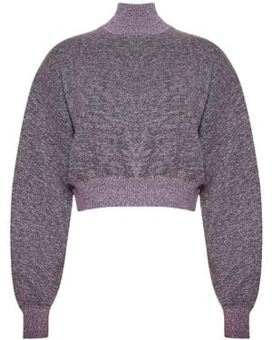 Alexander Wang Cropped-Pullover - Blau