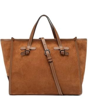 Gianni Chiarini Miss Marcella 32 Suede Tote Bag - Brown