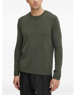 Sisley Round-Neck Long-Sleeve Jumper - Green